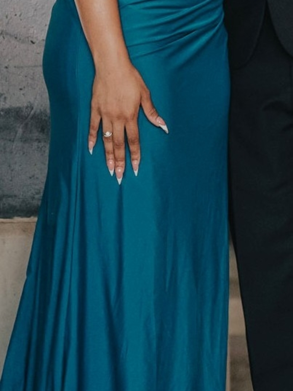 Elegant Teal Evening Gown